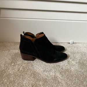 Black Suede Franco Sarto Booties